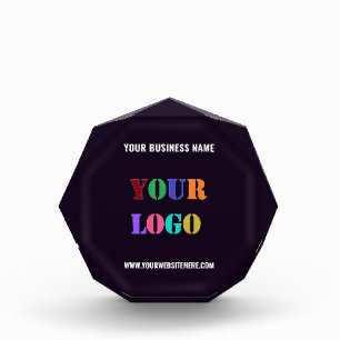 Your Company Logo and Text Acrylic Award Template