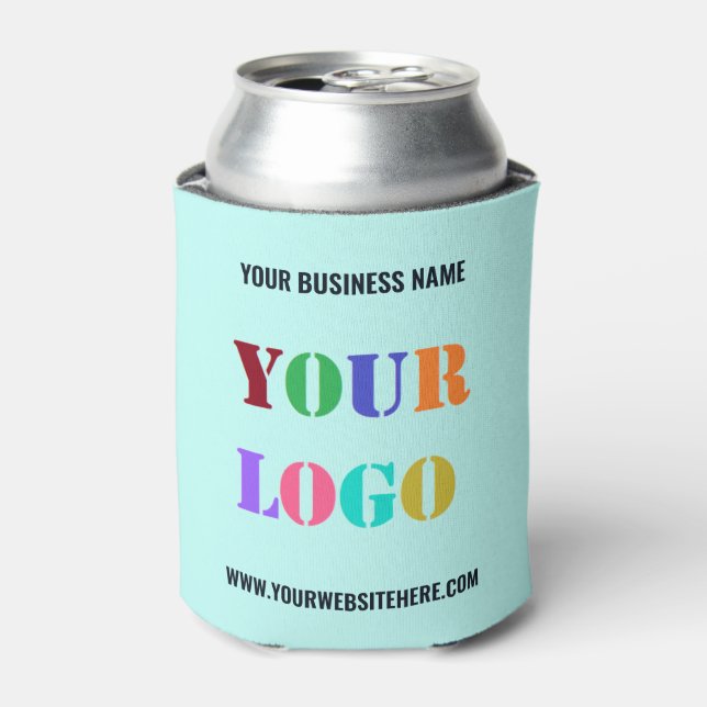 Your Company Logo and Text Business Can Cooler (Can Front)