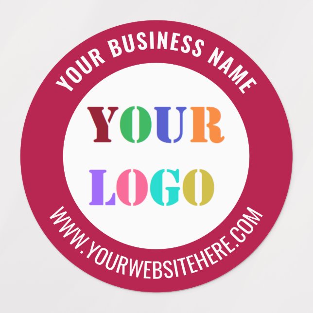 Your Company Logo and Text Business Labels (Design 1)