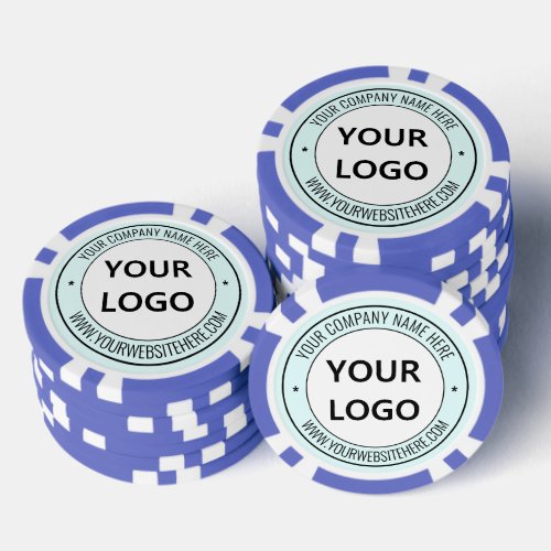 Your Company Logo and Text Business Poker Chips