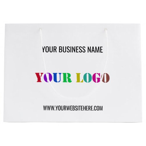 Your Company Logo and Text Promotional Gift Bag