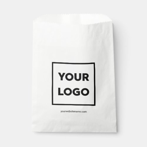 Your Company Logo and Website Business Favor Bag