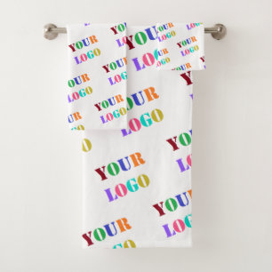 Your Company Logo Branded Bath Towel Set Example
