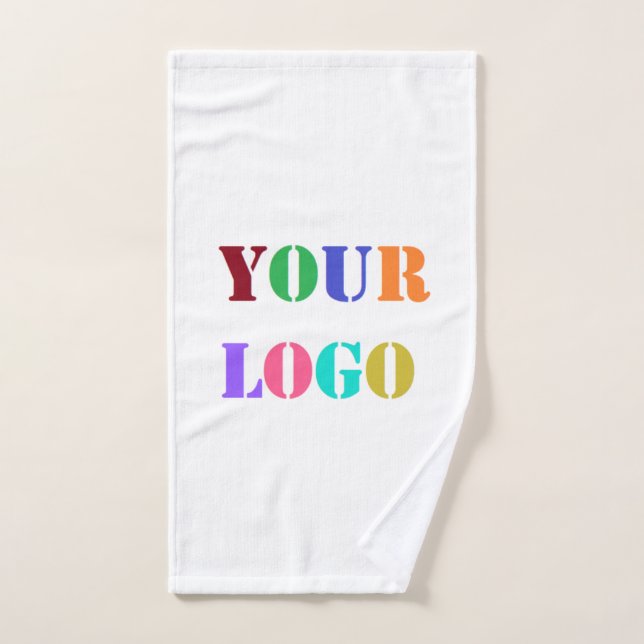 Your Company Logo Branded Bath Towel Set Example (Hand Towel)