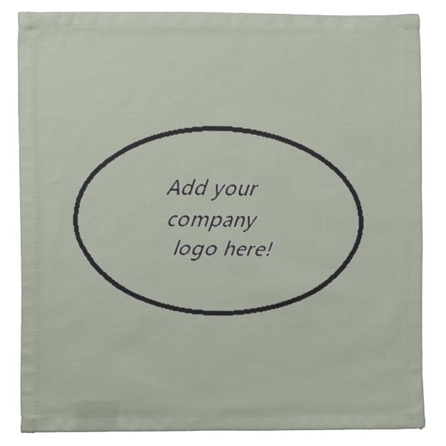 Your Company Logo Branding Name Custom Print Cloth Napkin (Front)