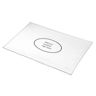 Your Company Logo Branding Name Custom Print Cloth Placemat