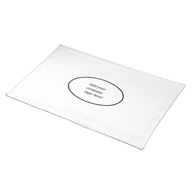 Your Company Logo Branding Name Custom Print Cloth Placemat (On Table)