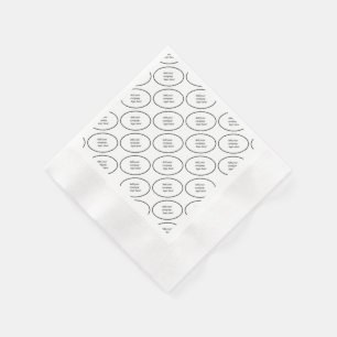 Your Company Logo Branding Name Custom Print Napkins