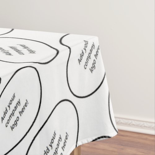 Your Company Logo Branding Name Custom Print Tablecloth