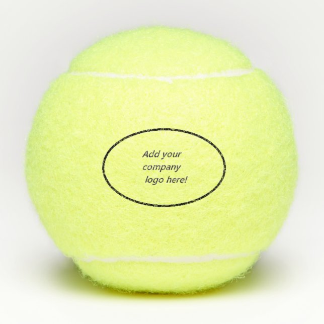 Your Company Logo Branding Name Custom Print Tennis Balls (Front)