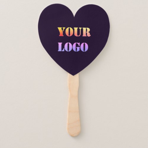 Your Company Logo Business Hand Fan Choose Colors
