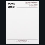 Your Company Logo Business Letterhead Choose Color<br><div class="desc">Custom Colors and Font - Personalized Your Business Office Letterhead with Logo - Add Your Logo - Image or QR Code - Photo / Business Name - Company / Address - Contact Information / more - Resize and move or remove and add elements / image with Customization tool. Choose fonts...</div>