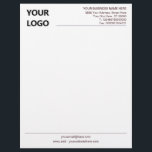 Your Company Logo Business Letterhead Choose Color<br><div class="desc">Custom Colors and Font - Personalized Your Business Office Letterhead with Logo - Add Your Logo - Image or QR Code - Photo / Business Name - Company / Address - Contact Information / more - Resize and move or remove and add elements / image with Customization tool. Choose fonts...</div>