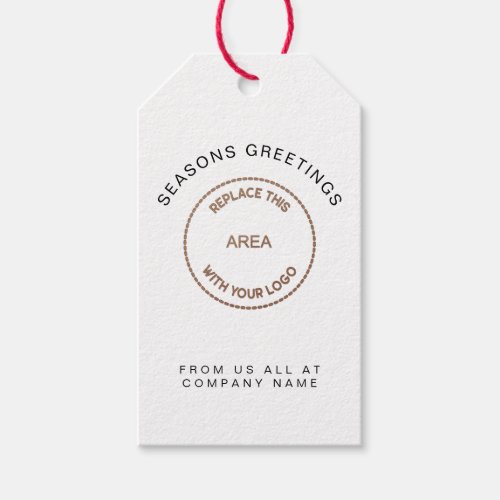 Your Company Logo Business Name Corporate Gift Tags