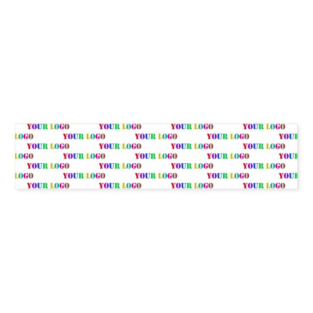 Your Company Logo Business Napkin Bands Example (Unfolded)