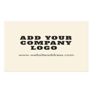 Your Company Logo Business Owner Rectangular Sticker