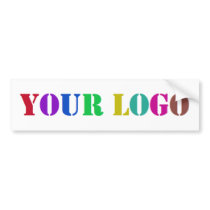 Your Company Logo Business Promo Bumper Sticker