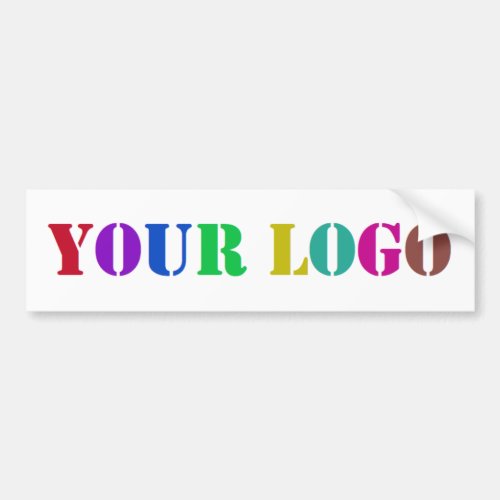 Your Company Logo Business Promo Bumper Sticker