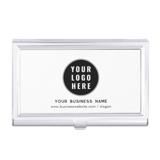 Your Company Logo Corporate Promotional Custom Business Card Case (Front)