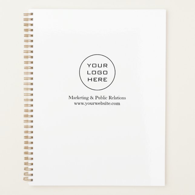 Your Company Logo Custom Business Planner (Front)