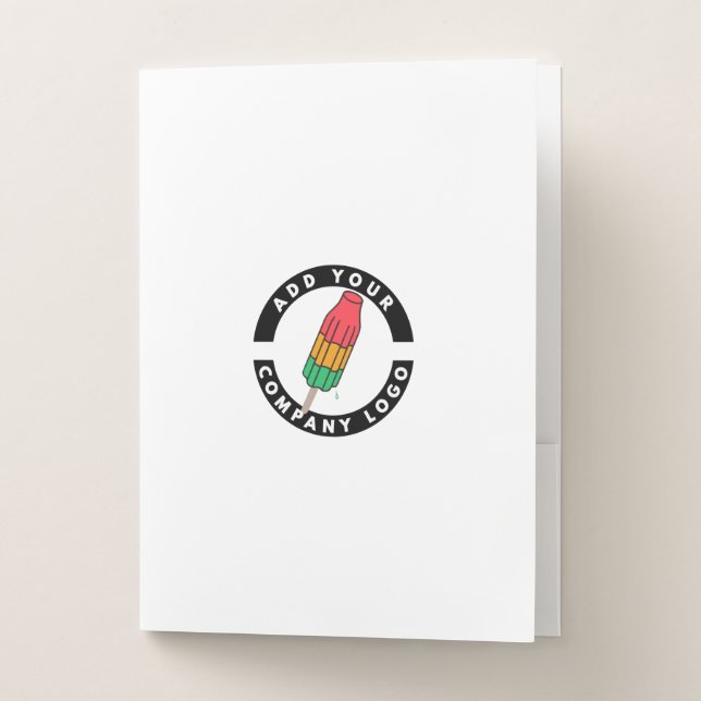 Your Company Logo Custom Business Pocket Folder (Front)