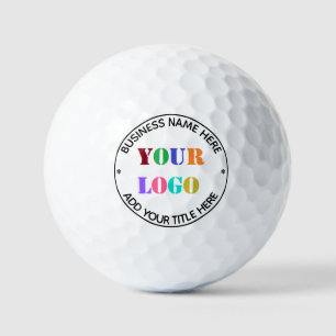 Your Company Logo Custom Text and Color Golf Balls
