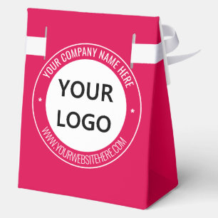 Your Company Logo Custom Text and Colors Favor Box