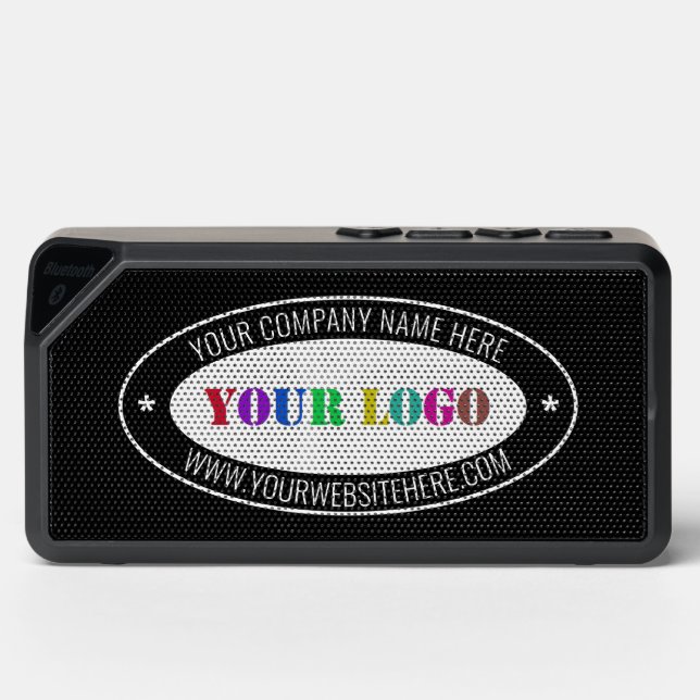 Your Company Logo Custom Text Bluetooth Speaker (Front)