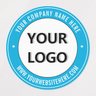Your Company Logo Custom Text Labels Choose Color