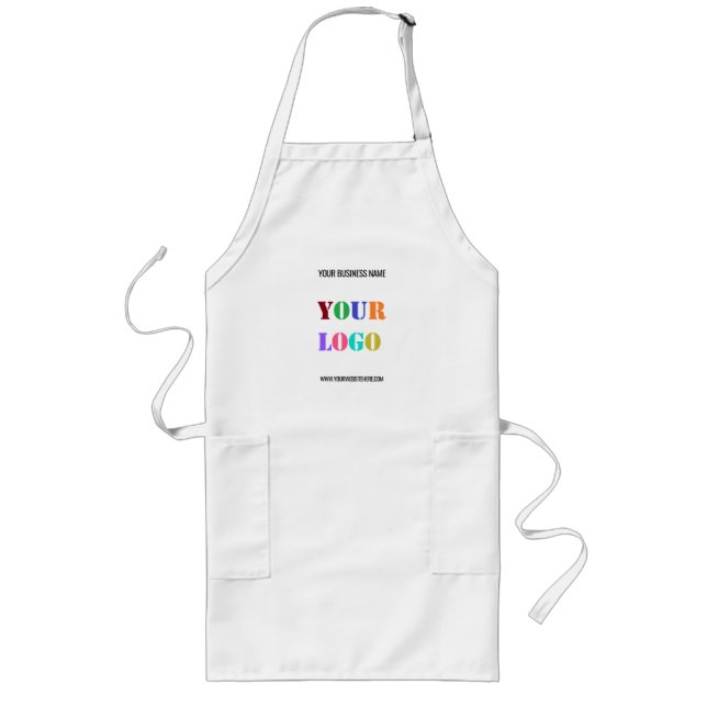 Your Company Logo Custom Text Personalized Apron (Front)