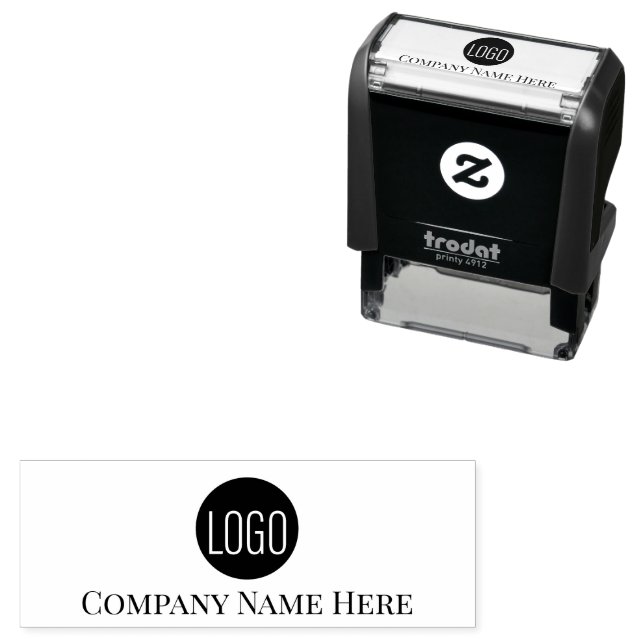 Your Company Logo here Self-inking Stamp (In Situ)
