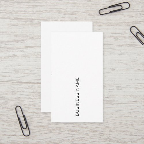 Your Company Logo Here Typography Modern Vertical Business Card