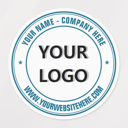 Your Company Logo Info Text Product Labels Example