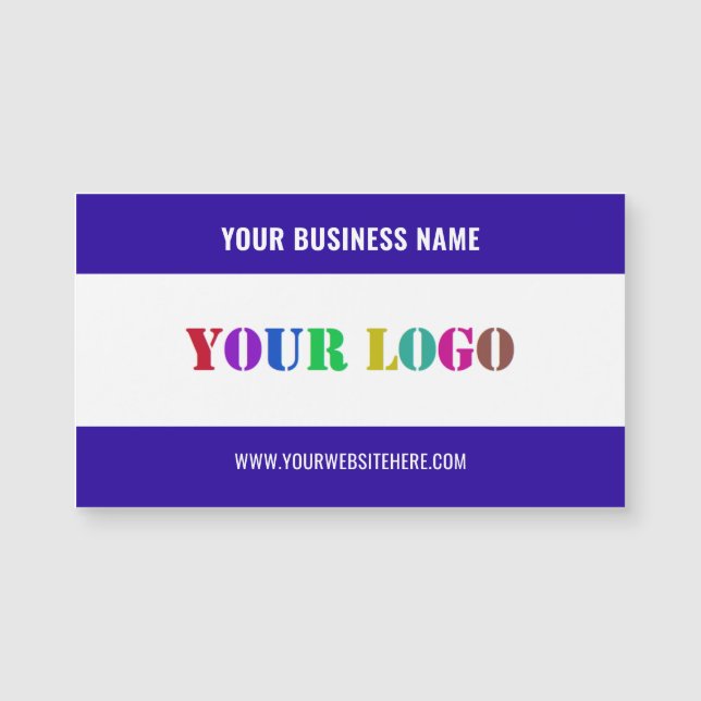 Your Company Logo Magnetic Business Card Template (Front)