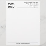 Your Company Logo Name Address Info Letterhead<br><div class="desc">Custom Colors and Font - Your Business Office Letterhead with Logo - Add Your Logo - Image / Business Name - Company / Address - Contact Information / more - Resize and move or remove and add elements / image / text with Customization tool. Choose font / size / colors...</div>