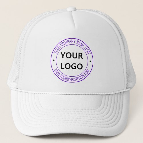 Your Company Logo Name Website Trucker Hat