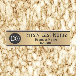 Your Company Logo Office Door Sign Gold Color