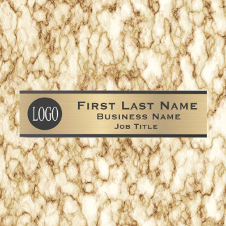 Your Company Logo Office Door Sign Gold Look