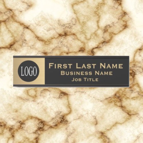 Your Company Logo Office Door Sign Gold Luxury