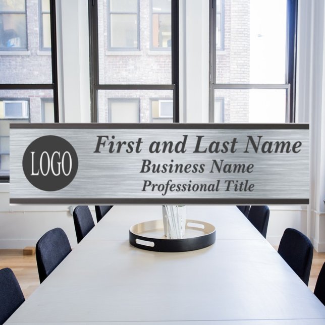 Your Company Logo Office Door Sign Metallic Look (Creator Uploaded)