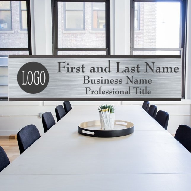 Your Company Logo Office Door Sign Metallic Look (Creator Uploaded)