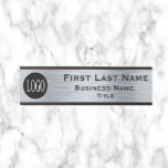 Your Company Logo Office Door Sign Metallic Look