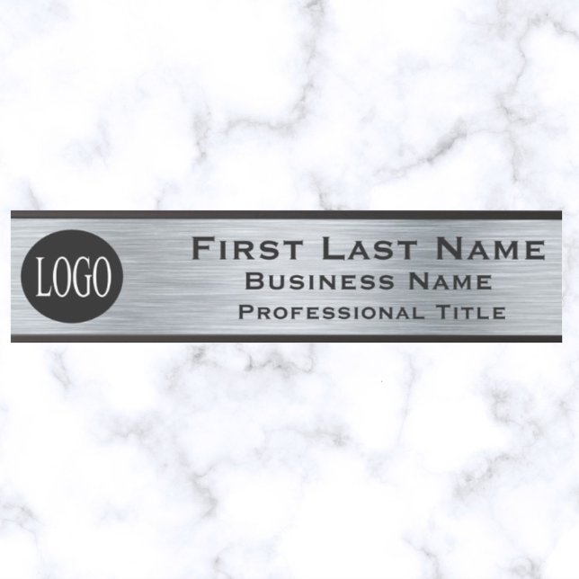 Your Company Logo Office Door Sign Metallic Look (Creator Uploaded)