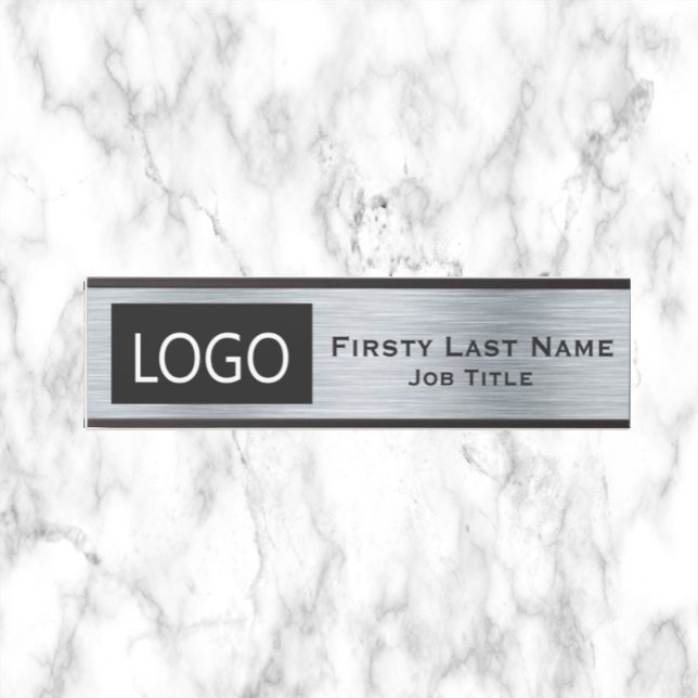 Your Company Logo Office Door Sign Silver (Creator Uploaded)