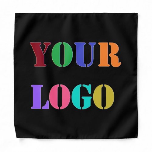 Your Company Logo or Photo Bandana _ Choose Colors