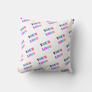 Your Company Logo or Photo Business Throw Pillow