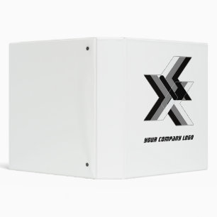 YOUR COMPANY LOGO,personalized 3 Ring Binder