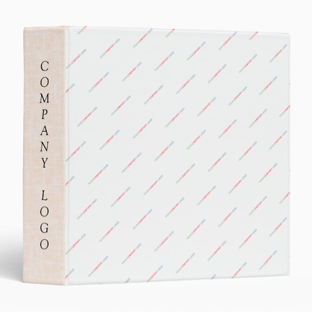 your company logo personalized  3 ring binder (Front/Spine)