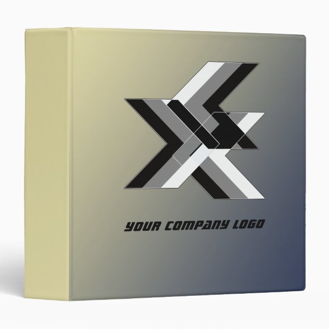YOUR COMPANY LOGO,personalized 3 Ring Binder (Front/Spine)
