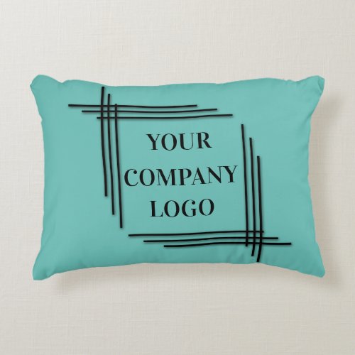 YOUR COMPANY LOGOpersonalizedadd your text Accent Pillow